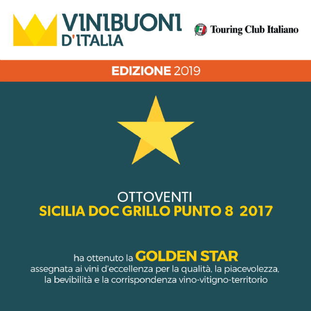 GOLDENSTAR 2019 TO OUR GRILLO PUNTO 8 2017